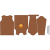 Longsleeve - LIS / brązowy - single jersey (86/92)