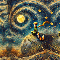 FAIRY WORLD wz.17 - panel (60cm x 50cm) Wasserabweisende Webware