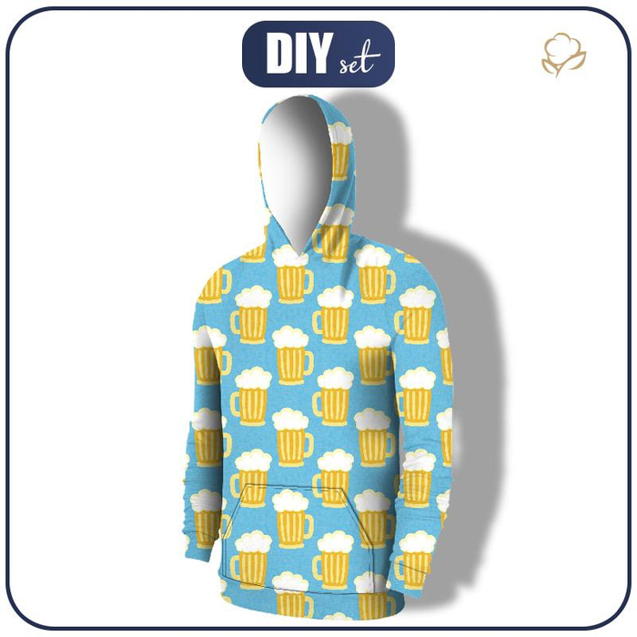 PÁNSKÁ MIKINA S KAPUCÍ (COLORADO) - PIWO KUFLE - šicí souprava L