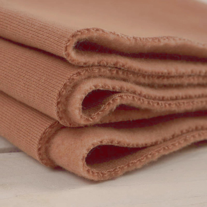 Silná teplákovina počesaná D300 - MOCHA MOUSSE (M-11)