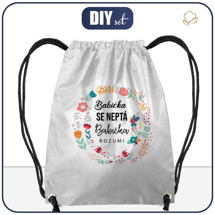 Sada batoh-pytel - BABIČKA SE NEPTÁ BABIČKA ROZUMÍ / folk