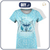 DÁMSKÉ TRIČKO - VODNÍ SVĚT / azurový - single jersey XXXL