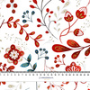 FOLK FLORAL pat. 2 (FOLK FOREST) - softshell