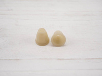 Plastic Cord Ends 11mm -  sand