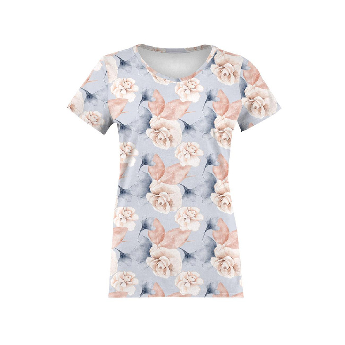 DÁMSKÉ TRIČKO - RETRO FLOWERS vz. 4 - single jersey