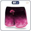 Women’s boardshorts - SPECKS (fuchsia) / black L