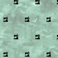 SEWING MACHINES (minimal) / CAMOUFLAGE pat. 2 (modern mint)