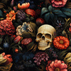 FLOWERS AND SKULL - Krep