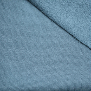 M-18 DUSTY BLUE - silná teplákovina počesaná D300