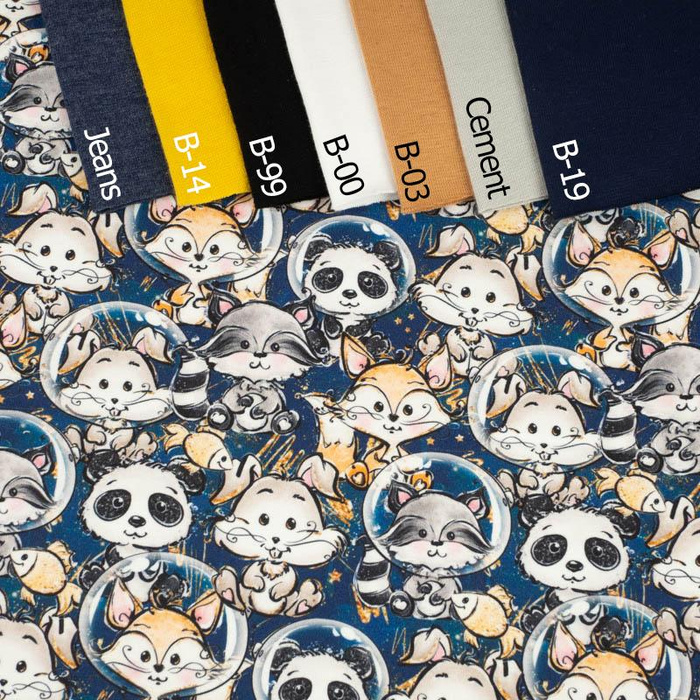 SPACE CUTIES MIX (CUTIES IN THE SPACE) - Waterproof woven fabric