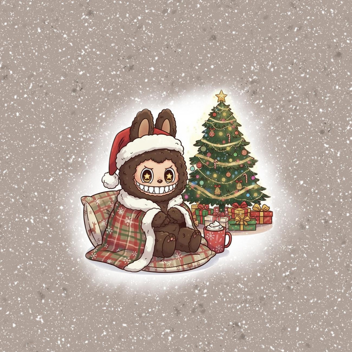 Creepy Cute Christmas WZ.4 - panel (60cm x 50cm) teplákovina počesaná s elastanem ITY