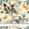 Butterfly & Flowers wz.2- Upholstery velour 