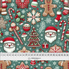 HAPPY CHRISTMAS WZ. 7 - French Terry mit Elasthan