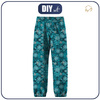 CHILDREN'S SOFTSHELL TROUSERS (YETI) - TURQUOISE SNOWFLAKES (PENGUINS) (86/92)