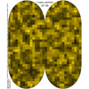 "Beanie" cap - PIXELS pat. 2 / mustard 51-53