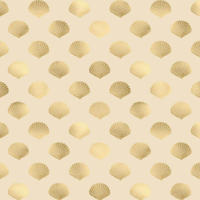 GOLDEN SHELLS (GOLDEN OCEAN) / beige - Viscose jersey