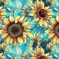 FLOWERS WZ.25 - Hydrophobic brushed knit