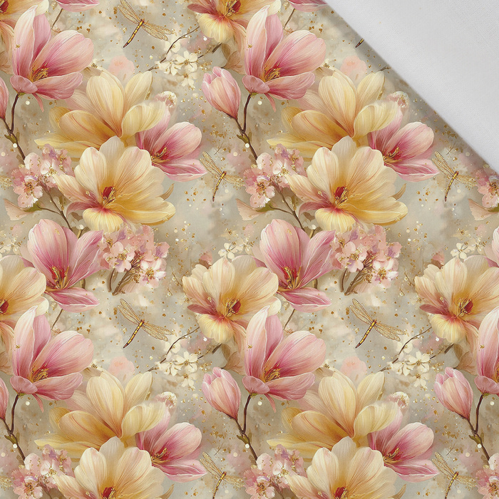 MAGNOLIA FLOWERS - Cotton woven fabric