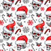 CHRISTMAS SKULLS - Waterproof woven fabric