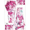 Dívčí thermo legíny (DORA) - PINK SPLATTER - Sada šití 128