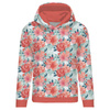 CLASSIC WOMEN’S HOODIE (POLA) - ROSES AND PEONIES pat. 2 - looped knit fabric - S