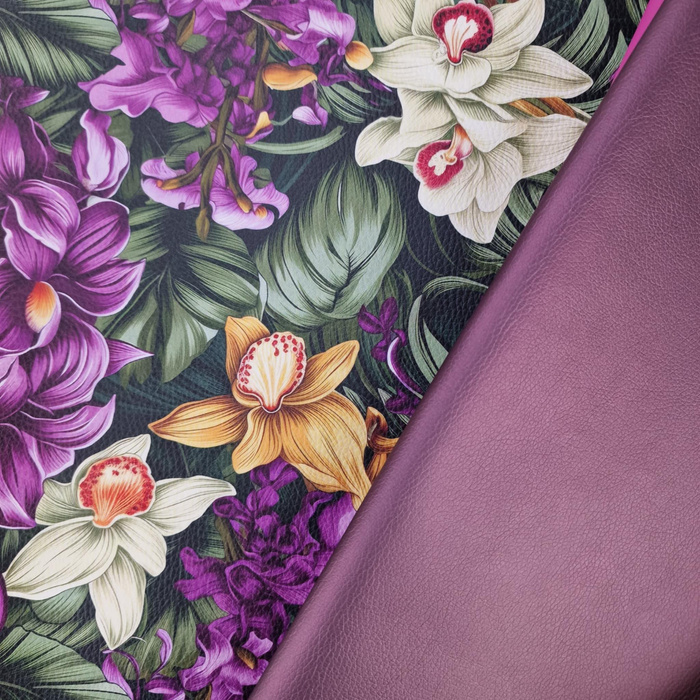 METALIC PURPLE (46 cm x 50 cm) - kovová ekokůže