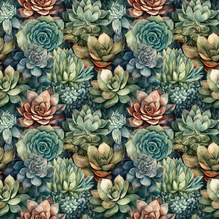 SUCCULENT PLANTS MS. 8- Polster- Velours
