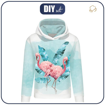 CLASSIC DAMEN HOODIE (POLA) - FLAMINGOS Ms. 2 - Sommersweat