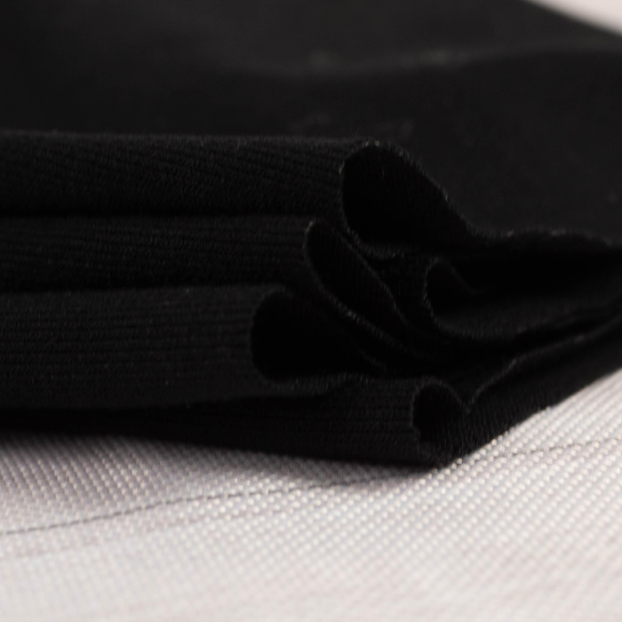 Dzianina wiskozowa single jersey 210g - CZARNY (WD-23)