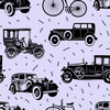 BLACK OLD CARS - leichte Maschenware angeraut