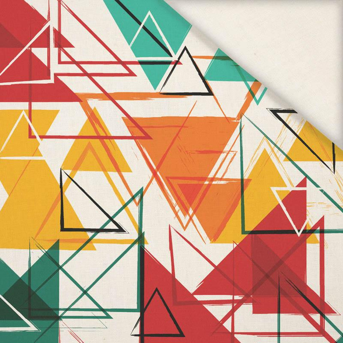 BUNTE DREIECKEN - Leinen mit Viskose