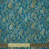 GOLDEN CORALS (GOLDEN OCEAN) / sea blue - Cotton woven fabric