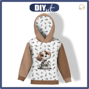DZIECIĘCA BLUZA Z KAPTUREM (ALEX) - WINTER ANIMALS wz.20 - zestaw do uszycia