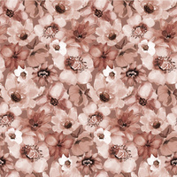 FLOWERS wz.1 / Mocha Mousse  - Baumwoll Webware