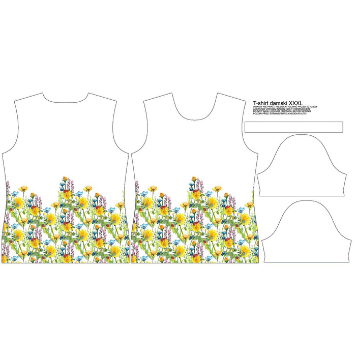 T-SHIRT DAMSKI - BIEDRONKI NA ŁĄCE (NA ŁĄCE) - single jersey L