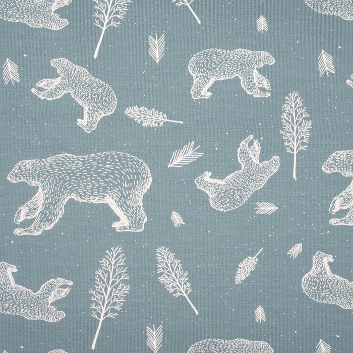 BEARS (CONTOUR) / blue-grey - single jersey