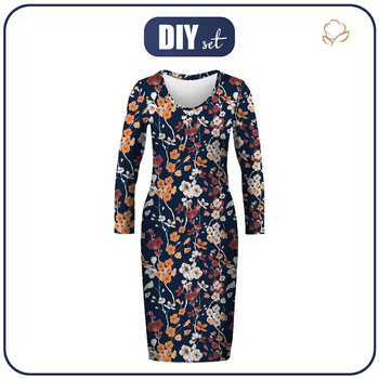 PENCIL DRESS (ALISA) - JAPANESE GARDEN pat. 2 (JAPAN) - sewing set XL