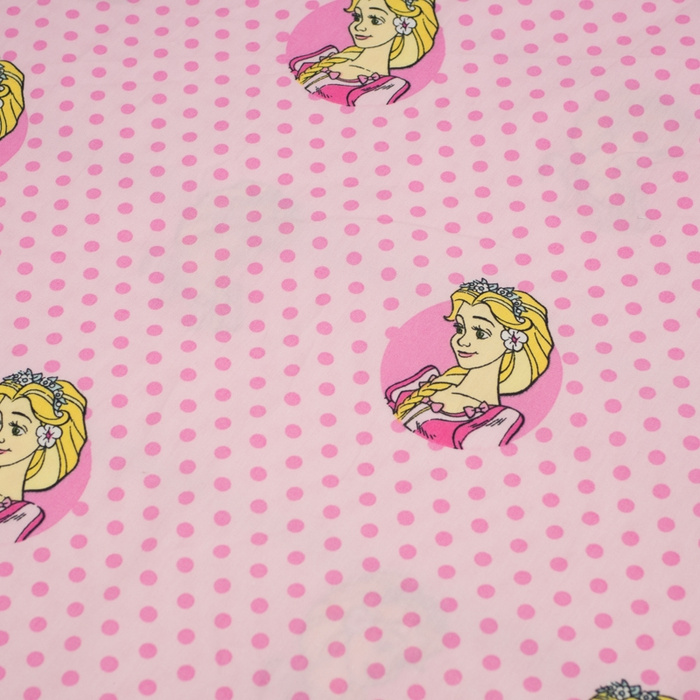 ASCHENPUTTEL TUPFEN / blass rosa - Baumwoll Webware