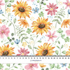 SONNENBLUMEN MIX - Baumwoll Musselin