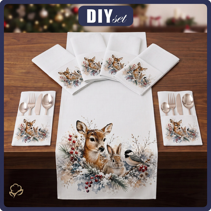 UBROUSKY A BĚHOUN - WINTER WOODLAND FRIENDS - Sada šití