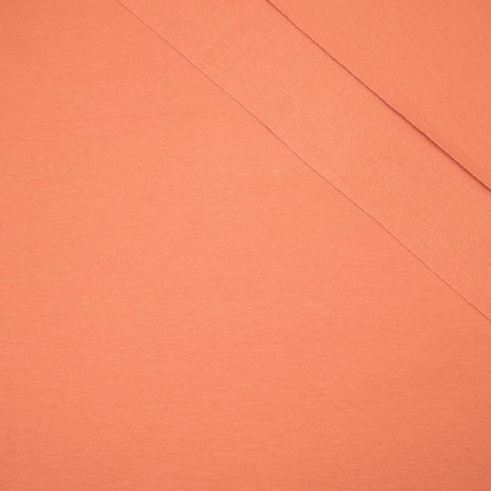 D-108 ORANGE - looped knitwear with elastan 