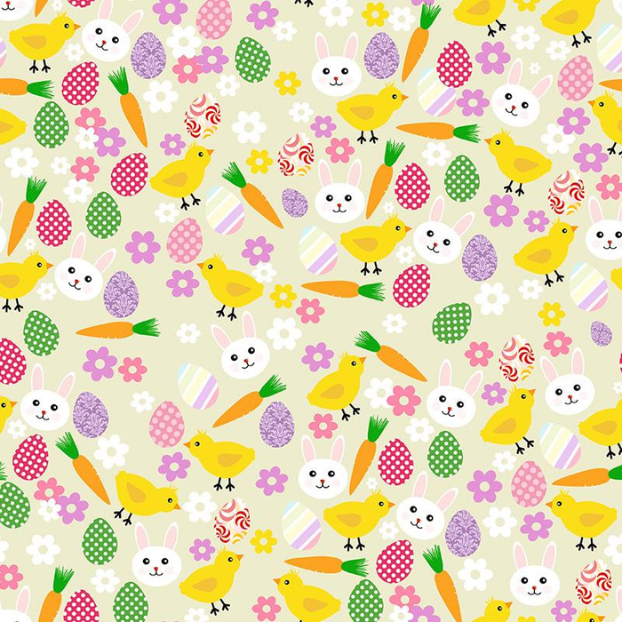 EASTER MIX - Cotton woven fabric