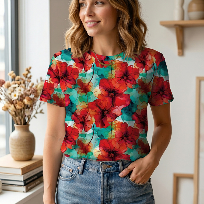 FLOWERS WZ. 75 - lycra 300g