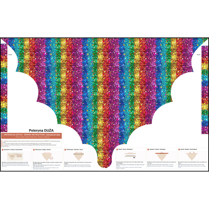 PELERYNA - HOLOGRAPHIC RAINBOW wz. 1 - L