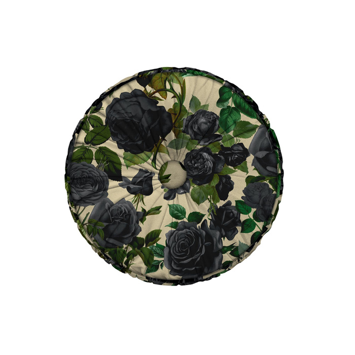 DEKORATIVNÍ POLŠTÁŘ - ČERNÉ RŮŽE