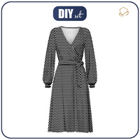 WRAP MIDI DRESS (BIANCA) - POLKA DOTS WZ. 3 - sewing set