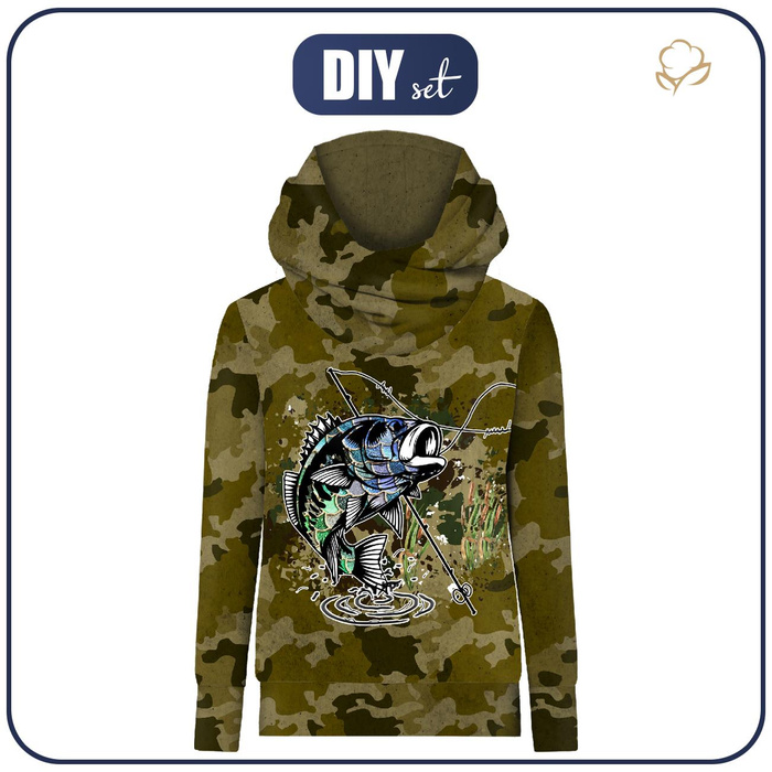 UNISEX HOODIE (HYDRA) - FISHING TIME - Nähset L