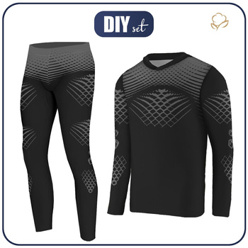 THERMO KOMPLET MĘSKI (STEVE) - GYM HERO - zestaw do uszycia L