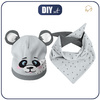 DZIECIĘCA CZAPKA I CHUSTA (TEDDY) - PANDA AMELKA 48-50