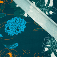 48cm NIGHT GARDEN / smaragd - single jersey TE210